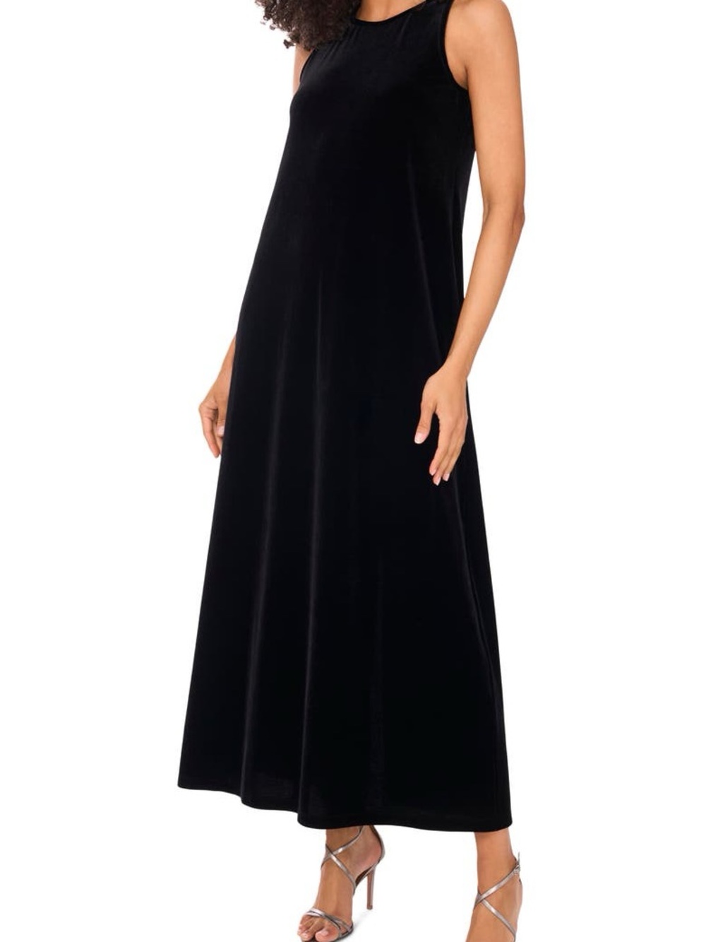 Vince Camuto Black Velvet Maxi Dress